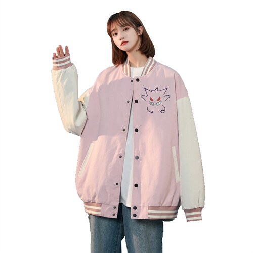 中性风 春秋季情侣棒球服男女休闲夹克女时尚外套男BQF291-P50图片