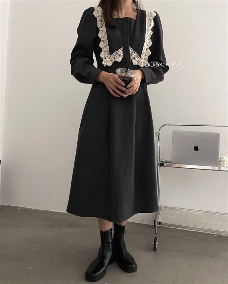 蕾丝花边连衣裙，女装连衣裙，DIDI&KOKO