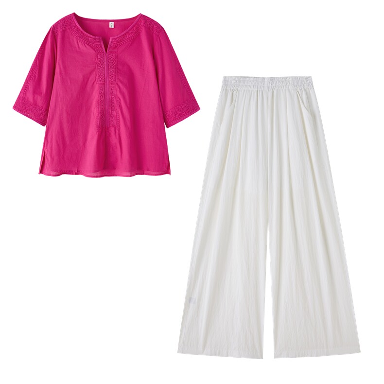 2026年夏季时尚重工刺绣两件套,女装套装/套裙,依路服饰