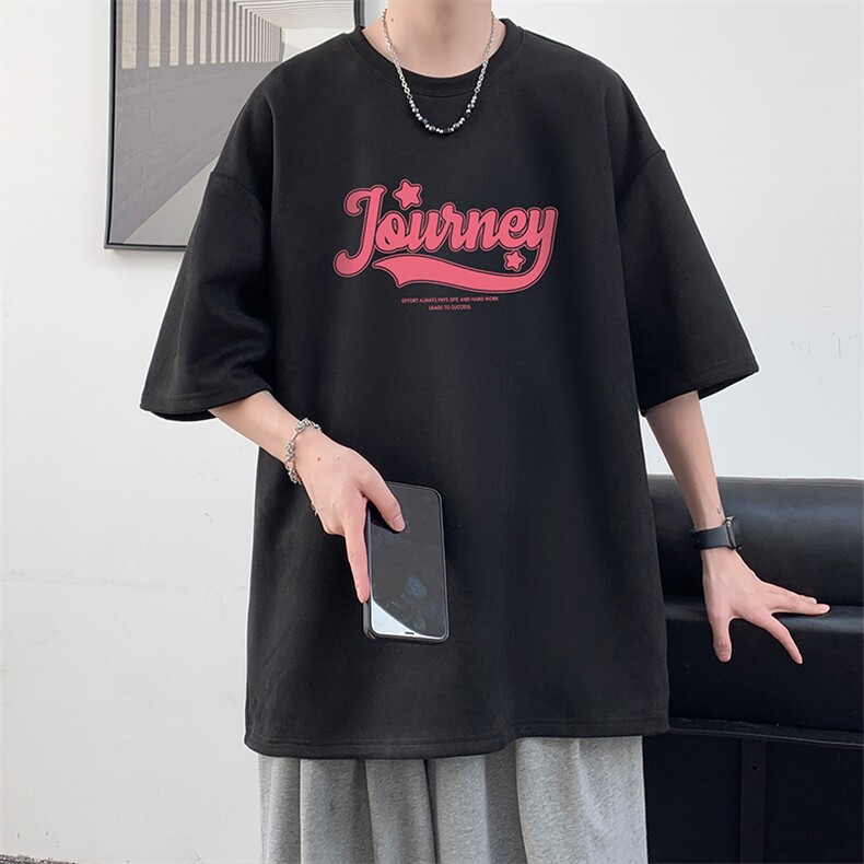 麂皮绒短袖t恤男大码半袖男 酒店风 JD82372-P25图片