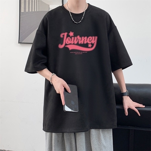 麂皮绒短袖t恤男大码半袖男 酒店风 JD82372-P25图片