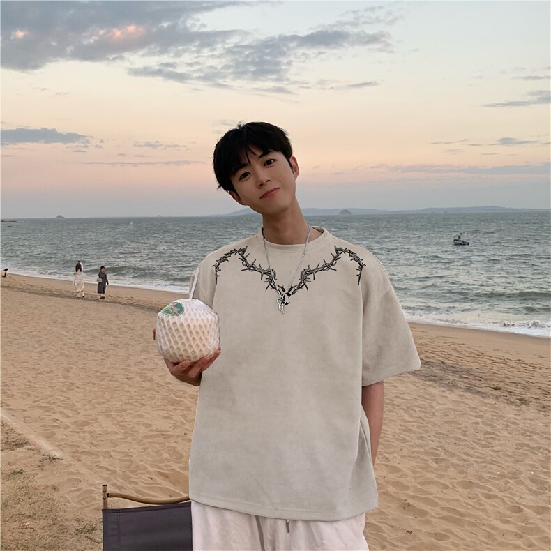 高品质220克得物抖音品质xz605-djp200-特p23-控39,男装T恤,星座605(原A050)