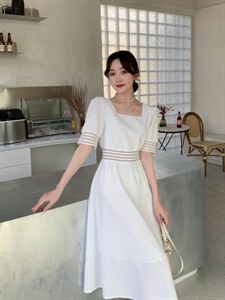 现货夏季新款露腰弹力连衣裙,女装连衣裙,西子阁