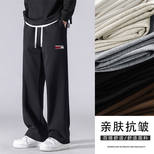 加绒加厚运动裤男秋冬季宽松阔腿裤休闲裤WK91-1特批28加绒特批33图片