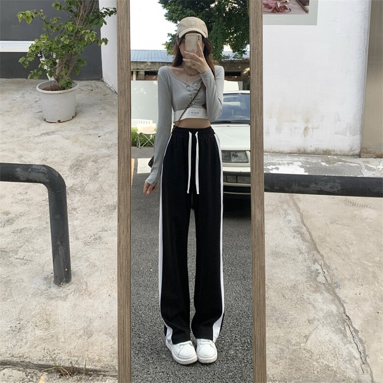 休闲裤夏季薄款宽松裤子美式高街直筒裤K104-P40,男装休闲裤,星座911-2(原星座613-2）