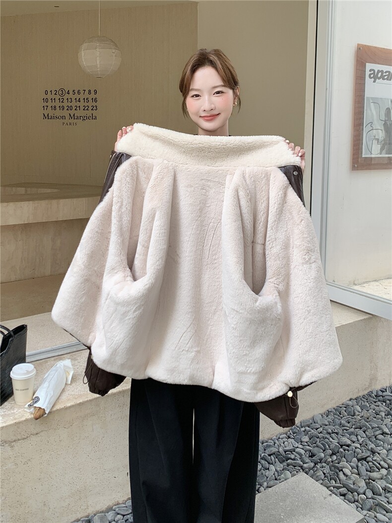 2025冬装新款时尚皮毛一体外套7309-P205-K298,女装短外套,浙宝152
