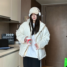 现货中性冬季宽松美式高街PU皮棉衣假两件外套XZ811A-MF120-P135，男装棉衣，星座811A