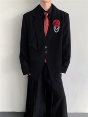 25秋冬新中式男士解构西服外套xz191-p128，男装西服，电商B288