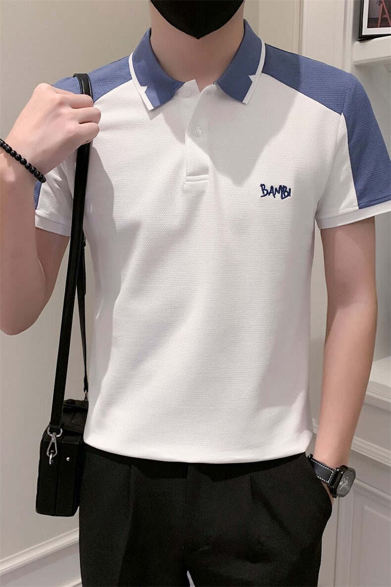 2023男夏季小伙简约休闲POLO衫男刺绣保罗衫301A-1/PL63/P50,男装Polo衫,星座301A-1