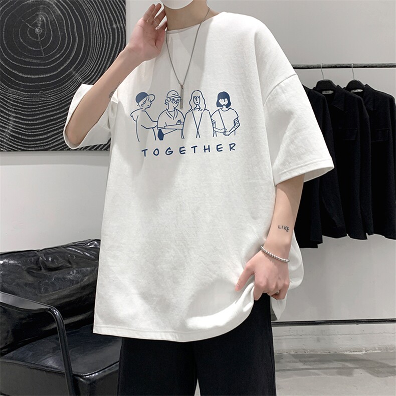 DX17191-P20 纯短袖t恤男大码半袖打底衫宽松体恤衫 大皂风图片