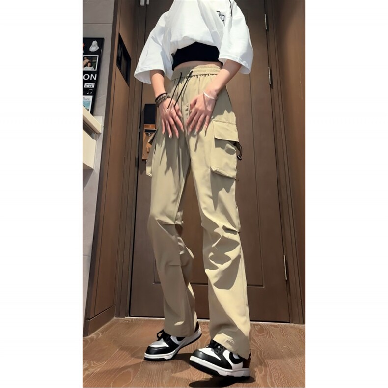 深度库存2026春装新款中性风垂感冰丝裤休闲裤宽松工装裤K259-P38,男装工装外套,电商A099