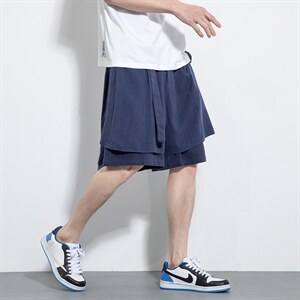 DSA203-K15特p45风夏季男士棉麻休闲裤棉麻短裤五分中裤，男装牛仔裤，星座815（原A203）