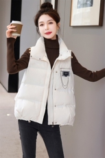 羽绒马甲女短款2022年新款白鸭绒羽绒服百搭外穿保暖无袖外套，女装马甲，火爆靓佳人