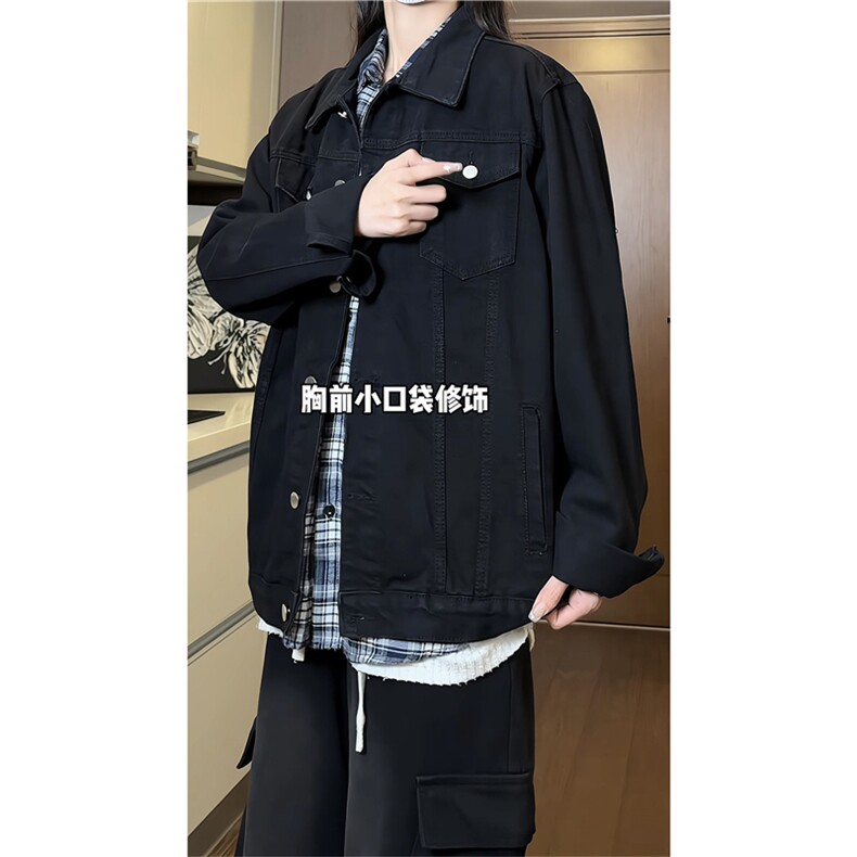 JK988-P55-控88现货撞色牛仔夹克外套,男装工装外套,星座116