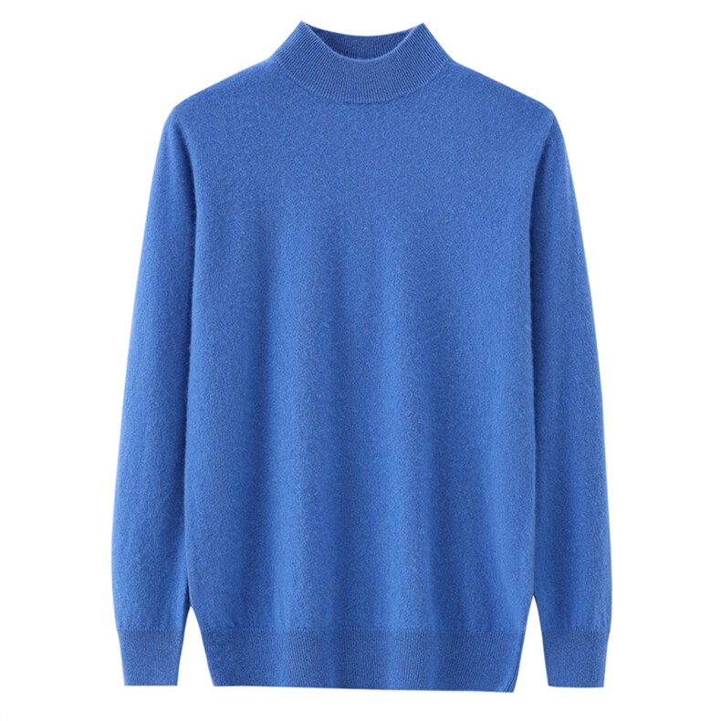 2025年秋季半高领长袖男士舒适，男装羊绒套衫，祥特羊绒