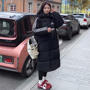 8611# 冬季加厚长款棉衣外套男女同款宽松棉服ins图片