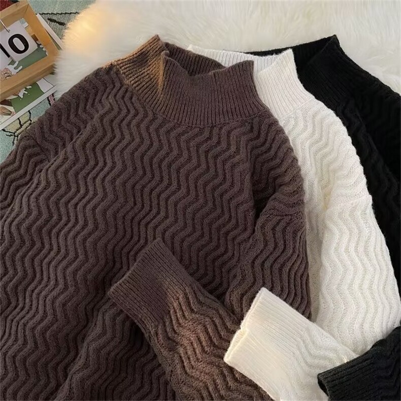 潮流慵懒简约新款文艺ins原宿日系百搭长袖毛衣时尚MZ893-P46，男装针织衫/毛衣，星座412-3