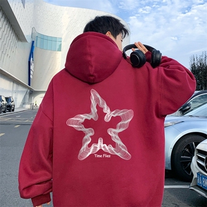 ！连帽圆领卫衣男装港风帽衫男 LM174-P35图片