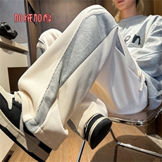 XZ616秋冬重磅加绒加厚破缝撞色拼接休闲长裤TY1150JRP55控78，男装休闲裤，星座512A（原616）