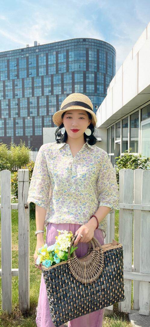 纯苎连衣裙小衫裤子裙子衬衣 时尚风 风淑女风休闲风，女装连衣裙，川哲