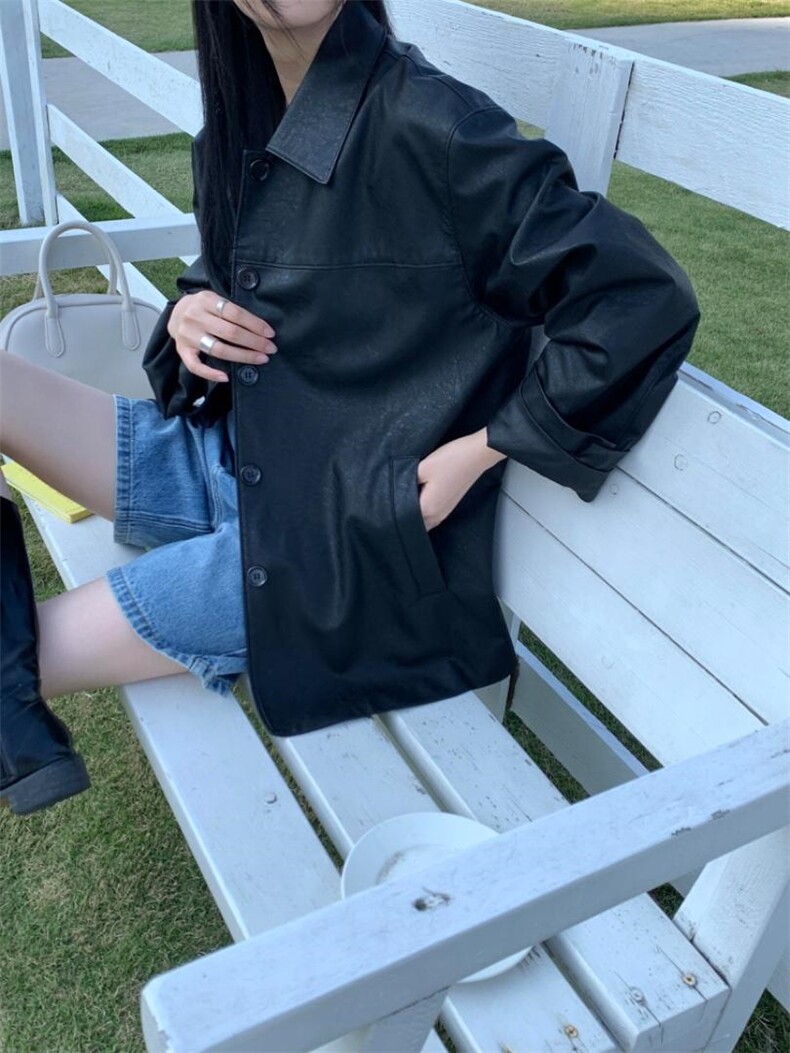 不规则纹路皮衣，女装皮衣，BD