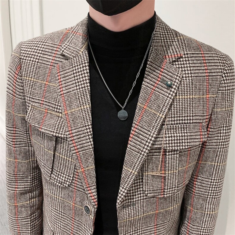 秋冬夹克西装单西修身休闲男士西服A236-XZ-193-P130,男装夹克,电商A236