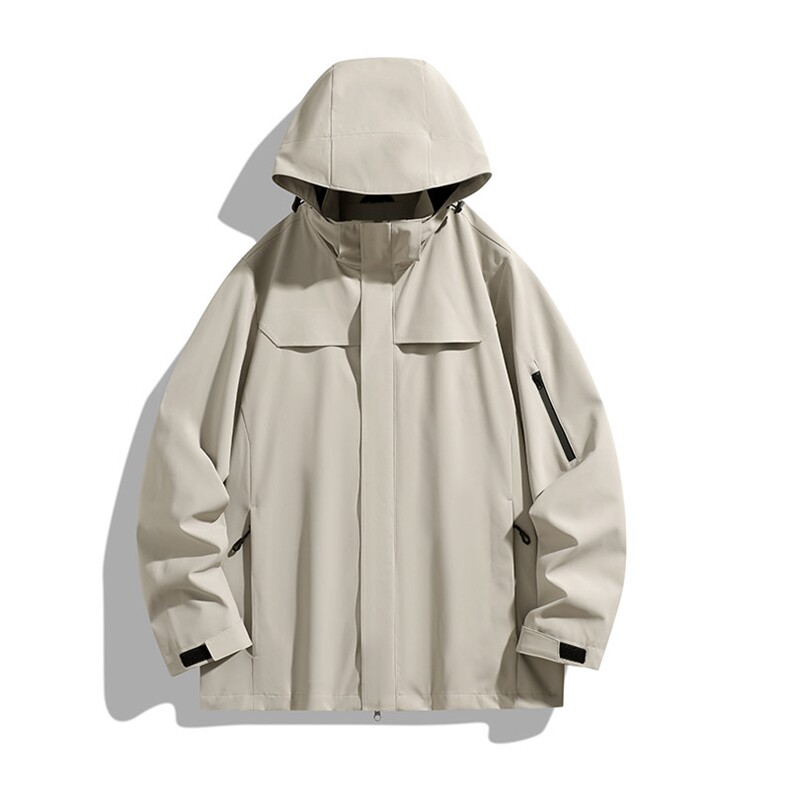 新款男女高品质户外登山服青少年学生冲锋衣夹克外套HS6606图片