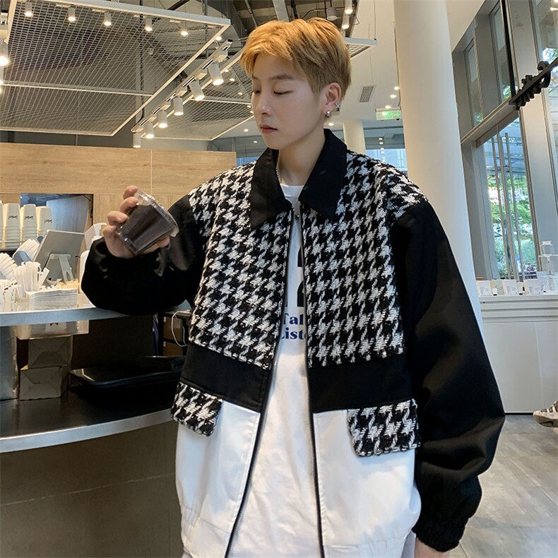 2023新款小香风外套春秋季美式复古潮牌夹克棒球服W7830-P67,男装夹克,星座512-4