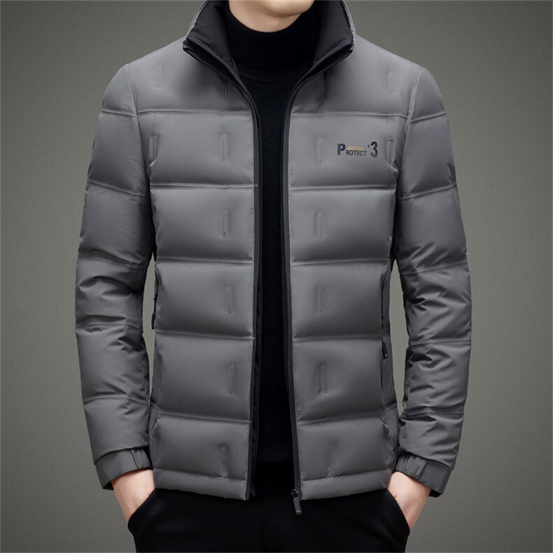 BAMJ-8912钱塘2020-2冬季厚款商务休闲立领中年男士羽绒服P170,男装羽绒服,钱塘207-2