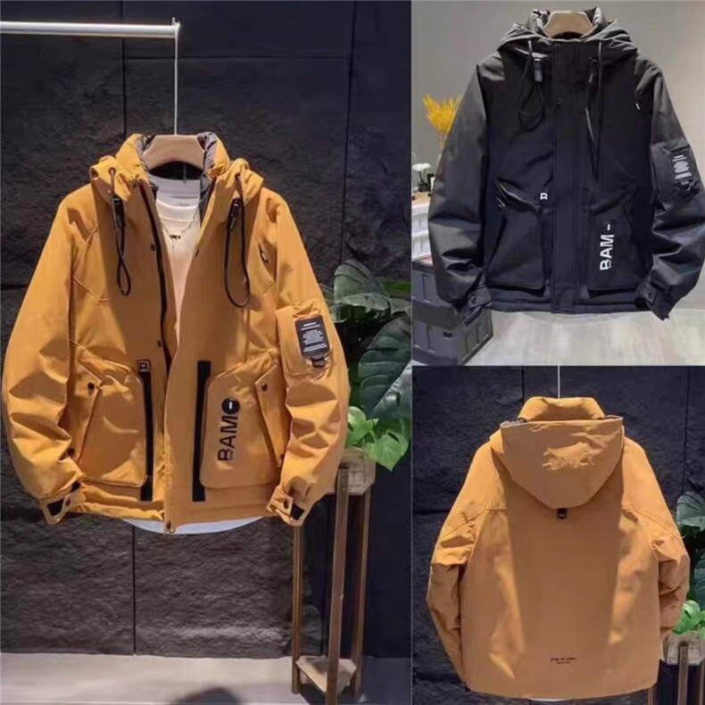 2026新款男士宽松羽绒服休闲百搭工装青少年夹克外套上衣,男装夹克,星座1602（原101B）