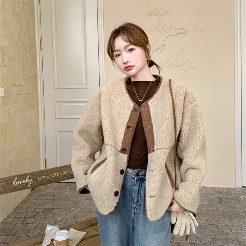 冬装新款皮毛一体【2C092-989-1-P159-K238】,女装短外套,2C092