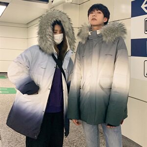 2020冬季羽绒服男短款新款情侣外套潮牌DS620T图片