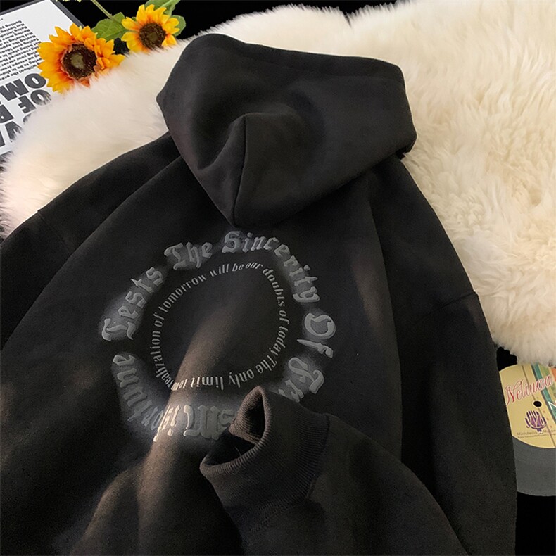 供抖音高品质麂皮绒卫衣男港风宽松字母外套416B-WY670-P58限78,男装卫衣,星座416B-1