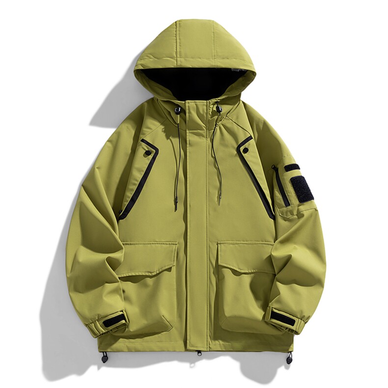 新款秋季夹克男工装青少年户外宽松大码外套情侣冲锋衣JK0199-P85,男装夹克,星座308B-2