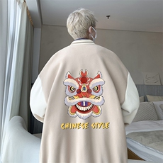 摇粒绒棒球服男大码开衫卫衣男夹克BF86185-P65，男装夹克，电商A040