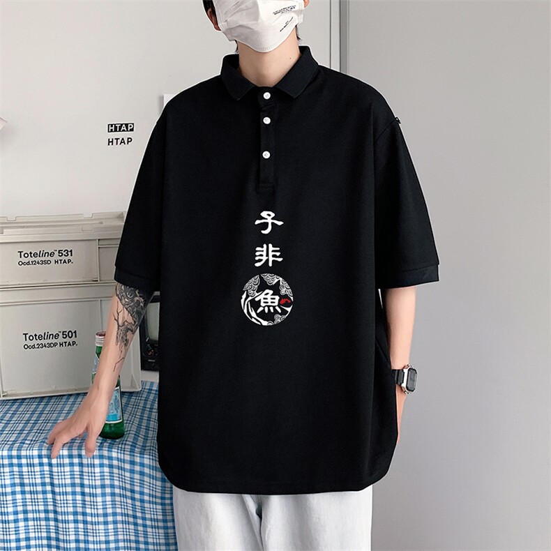 PL57070-P35翻领短袖polo衫男大码胖子半袖t恤男有领保罗衫模特,男装Polo衫,电商A040