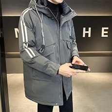 工装户外潮流宽松中长款羽绒棉棉衣XZ402-2-P178控228MY9022货足，男装棉衣，星座402-2