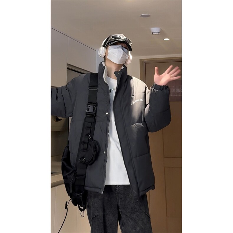 冬季加绒棉衣男立领男士棉服情侣棉袄潮流外套A266-WMY609-P70,男装棉衣,电商A266