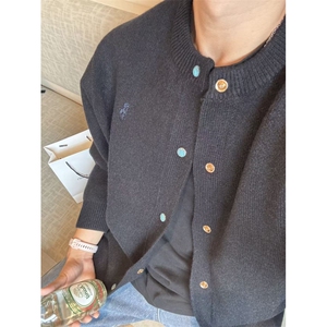 绿松石棒球服外套男春秋季2025新款简约针织开衫夹克男春装上衣潮图片