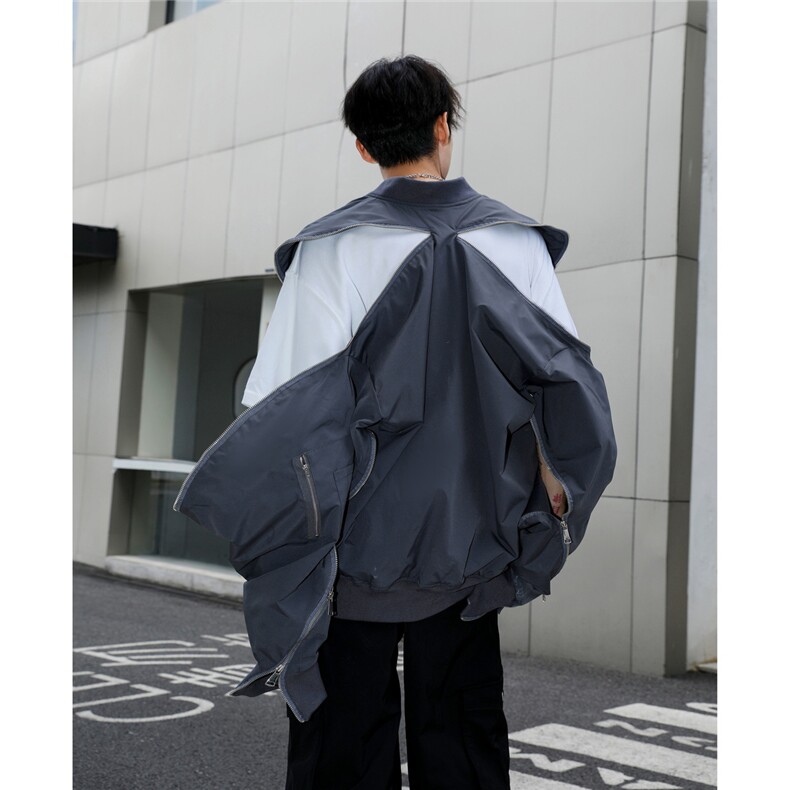 秋冬夹克cleanfit美式外套拉链设计感夹克1016-1JK86P109K139,男装夹克,星座1016-1（原电商B408-1）