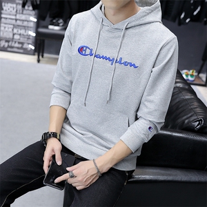 男大码刺绣套头连帽卫衣 5032-1_357(M-4XLP55 5XL-9XLP65)图片
