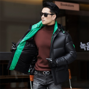 ZMS-M8815新款冬季男士鸭绒羽绒服可脱卸帽保暖外套修身大衣图片