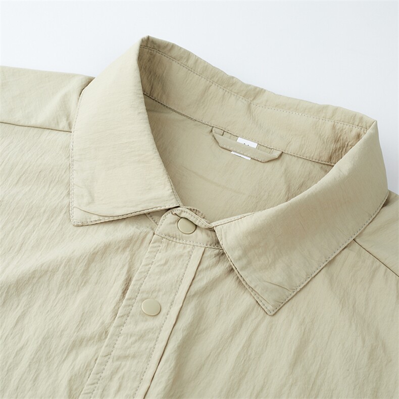 CRRR-FS3221钱塘2020-1夏季新款男士外套日系衬衫领防晒服P85,男装防晒衣,钱塘207-1