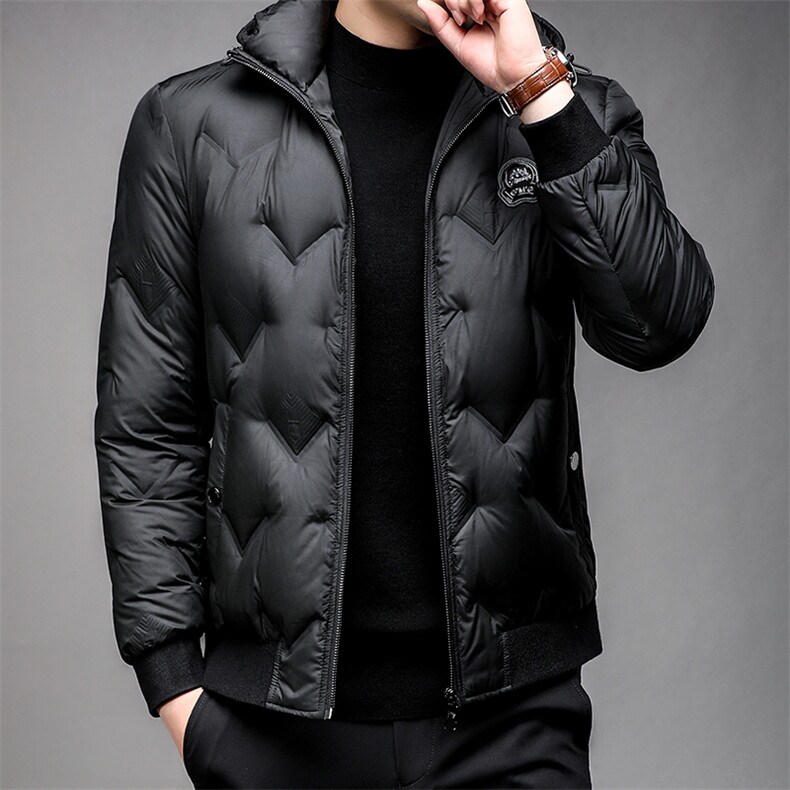 羽绒服冬季男装90%白鸭绒羽绒服立领加厚时尚青年外套HP8805-P305,男装羽绒服,星座1105-3