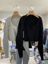 秋冬新款慵懒毛衣两件套，女装针织衫/毛衣，UPUP