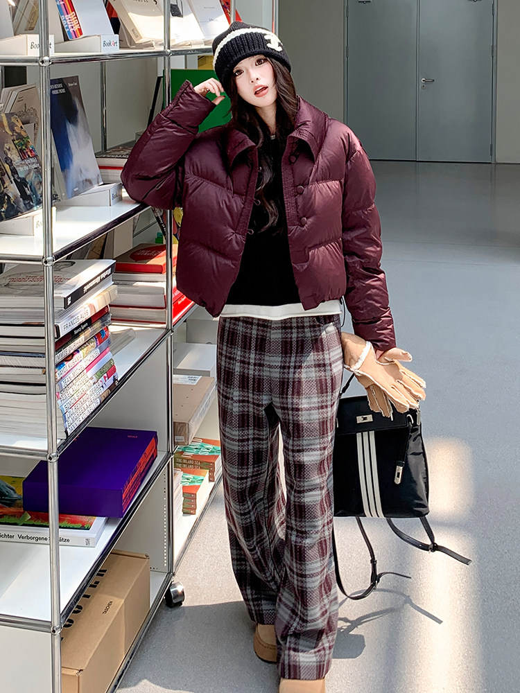 水衣源2767款时尚纯色短款洋气加厚保暖羽绒服女冬季潮品,女装羽绒服,水衣源