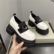 x2893-p175乐福鞋女2023秋季新款单鞋英伦风jk制服小皮鞋厚底女鞋，女鞋休闲鞋，星座1407-3