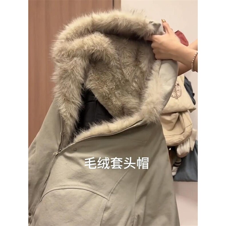 现货高品质美式高街冬季重磅硬挺短款座山雕毛领棉衣男女加厚外套,男装棉衣,电商A443