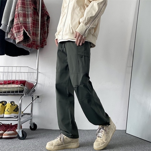 美式高街潮牌宽松工装裤春季新款百搭休闲长裤冲锋裤男 K7626-P36图片