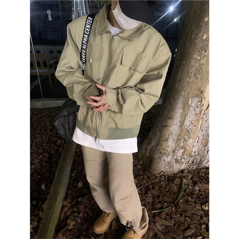 夹克男韩版潮流休闲宽松工装外套港风潮牌春秋季上衣JK06593-P65,男装夹克,星座308B-1